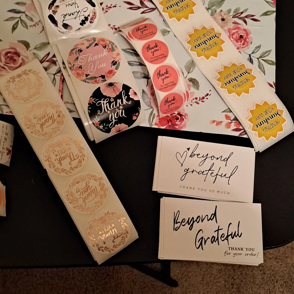 250 piece shipping bundle with-12×15.5 polymailers and stickers